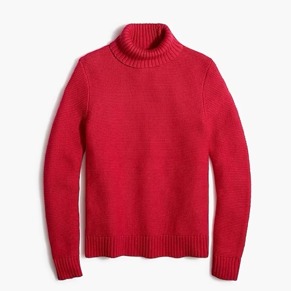 J. Crew Factory Classic Turtleneck Sweater- Bright Rose- size Small- NWT - Picture 1 of 8